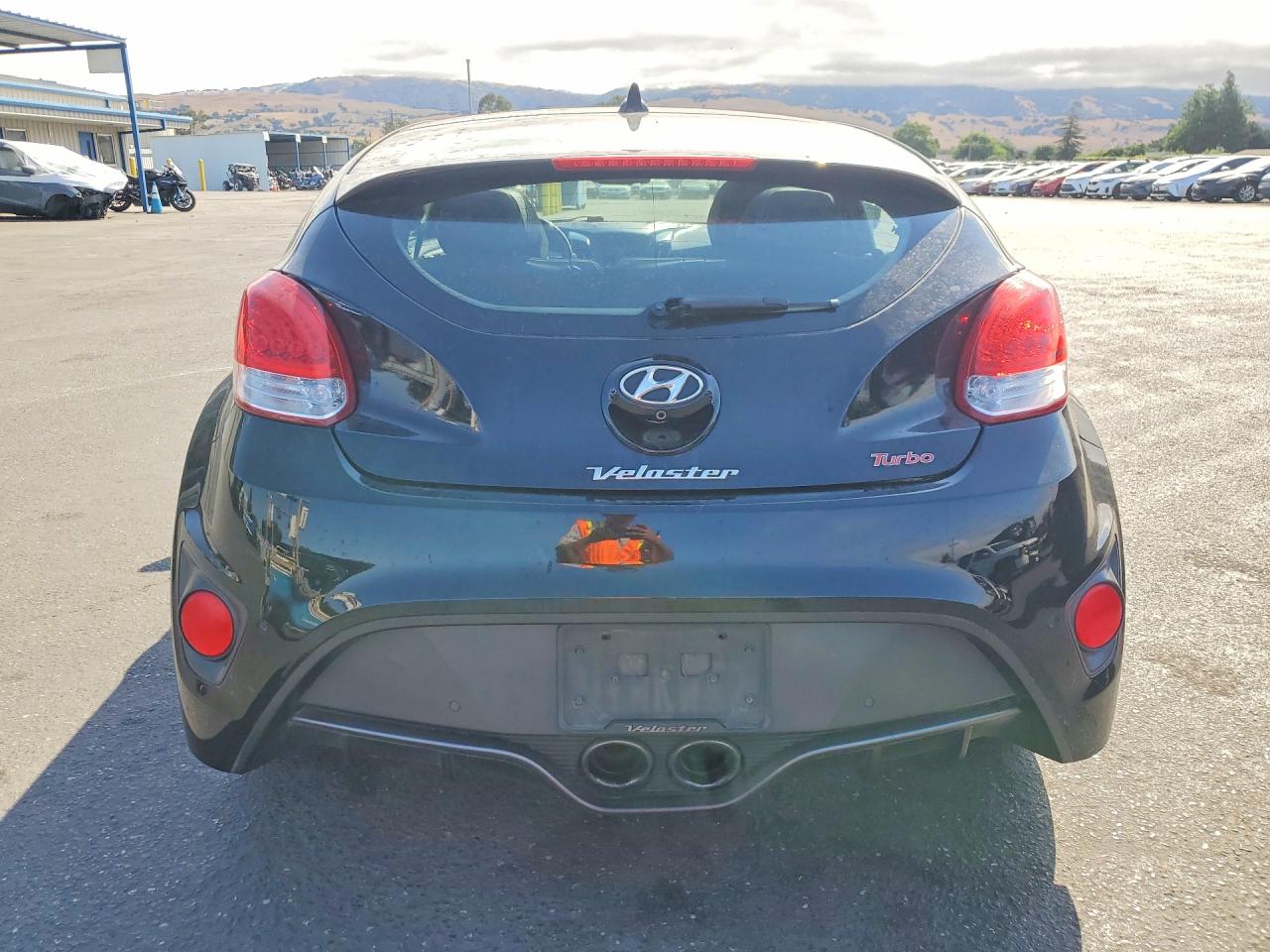 2015 Hyundai Veloster Turbo Black vin: KMHTC6AE4FU222684
