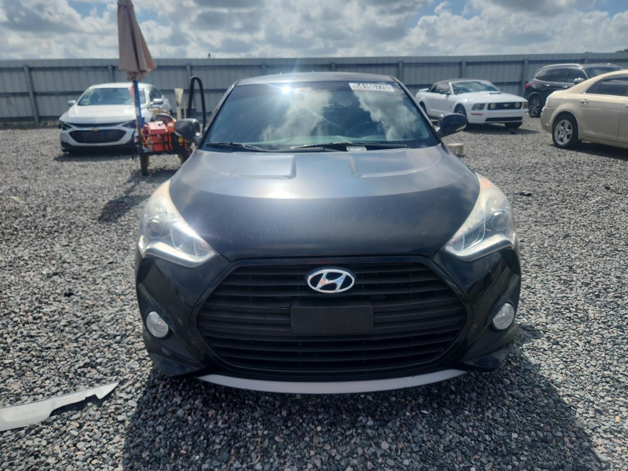 2015 Hyundai Veloster Turbo Black vin: KMHTC6AE4FU231787