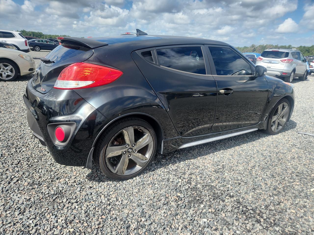 2015 Hyundai Veloster Turbo Black vin: KMHTC6AE4FU231787