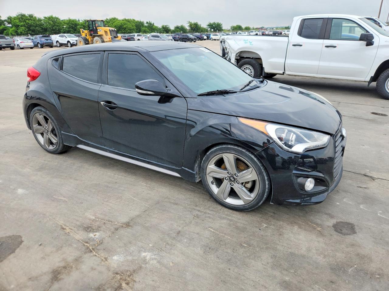 2015 Hyundai Veloster Turbo Black vin: KMHTC6AE4FU240862