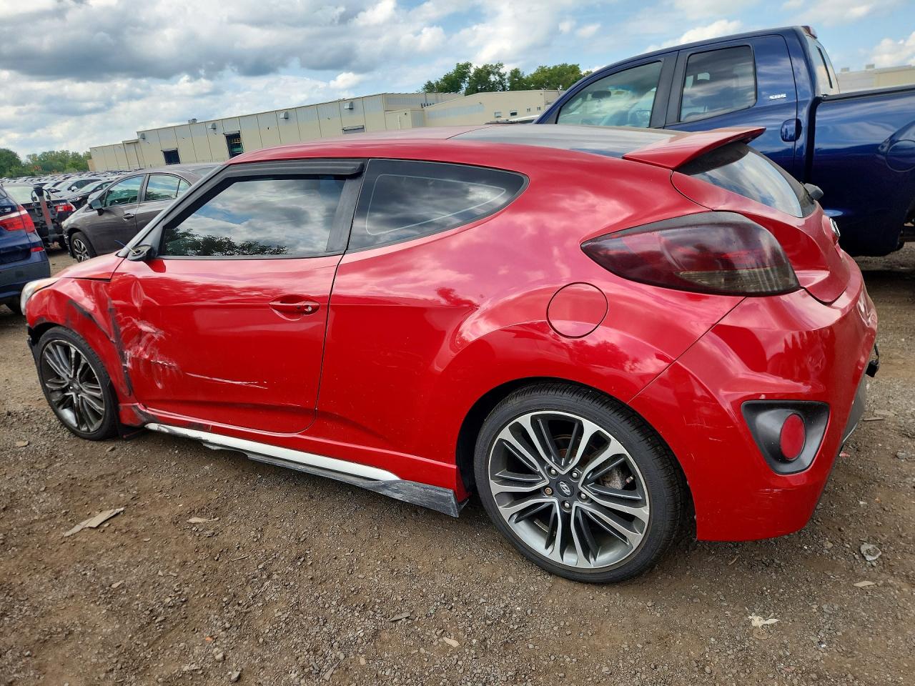 2016 Hyundai Veloster Turbo Красный vin: KMHTC6AE4GU258280