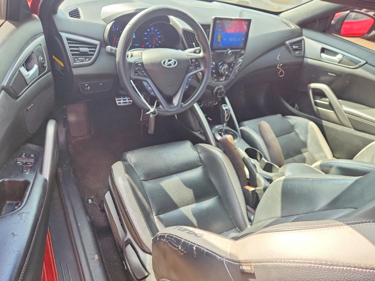 2016 Hyundai Veloster Turbo Красный vin: KMHTC6AE4GU258280