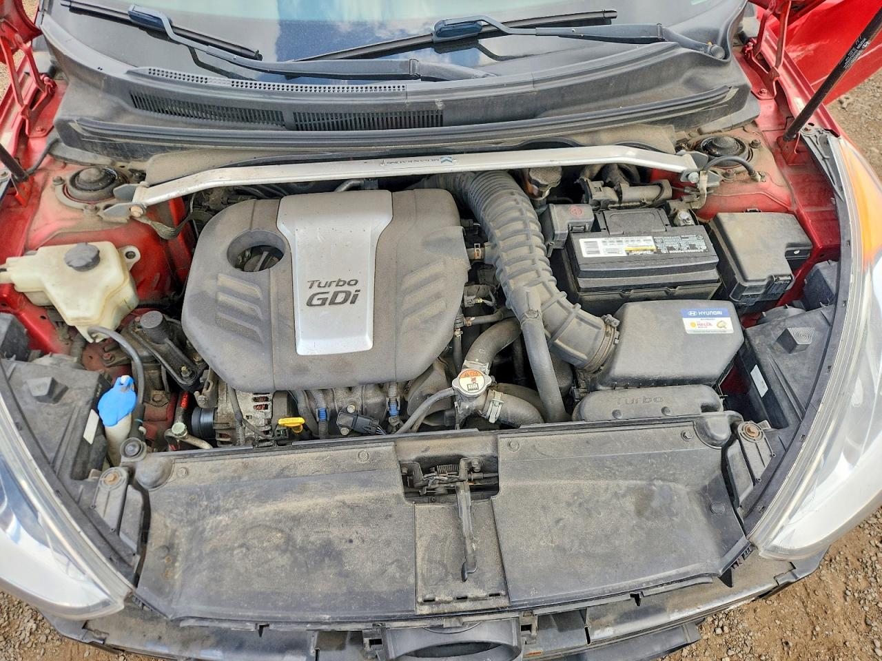 2016 Hyundai Veloster Turbo Красный vin: KMHTC6AE4GU258280