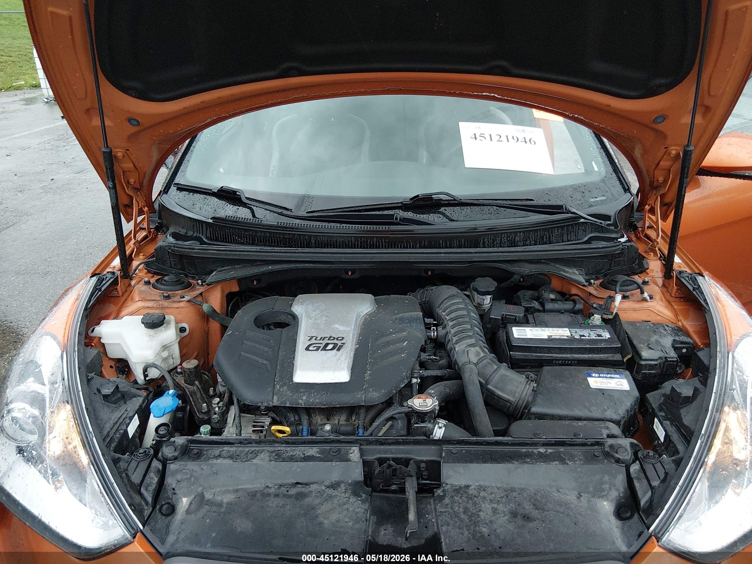 2016 Hyundai Veloster Turbo Orange vin: KMHTC6AE4GU301225
