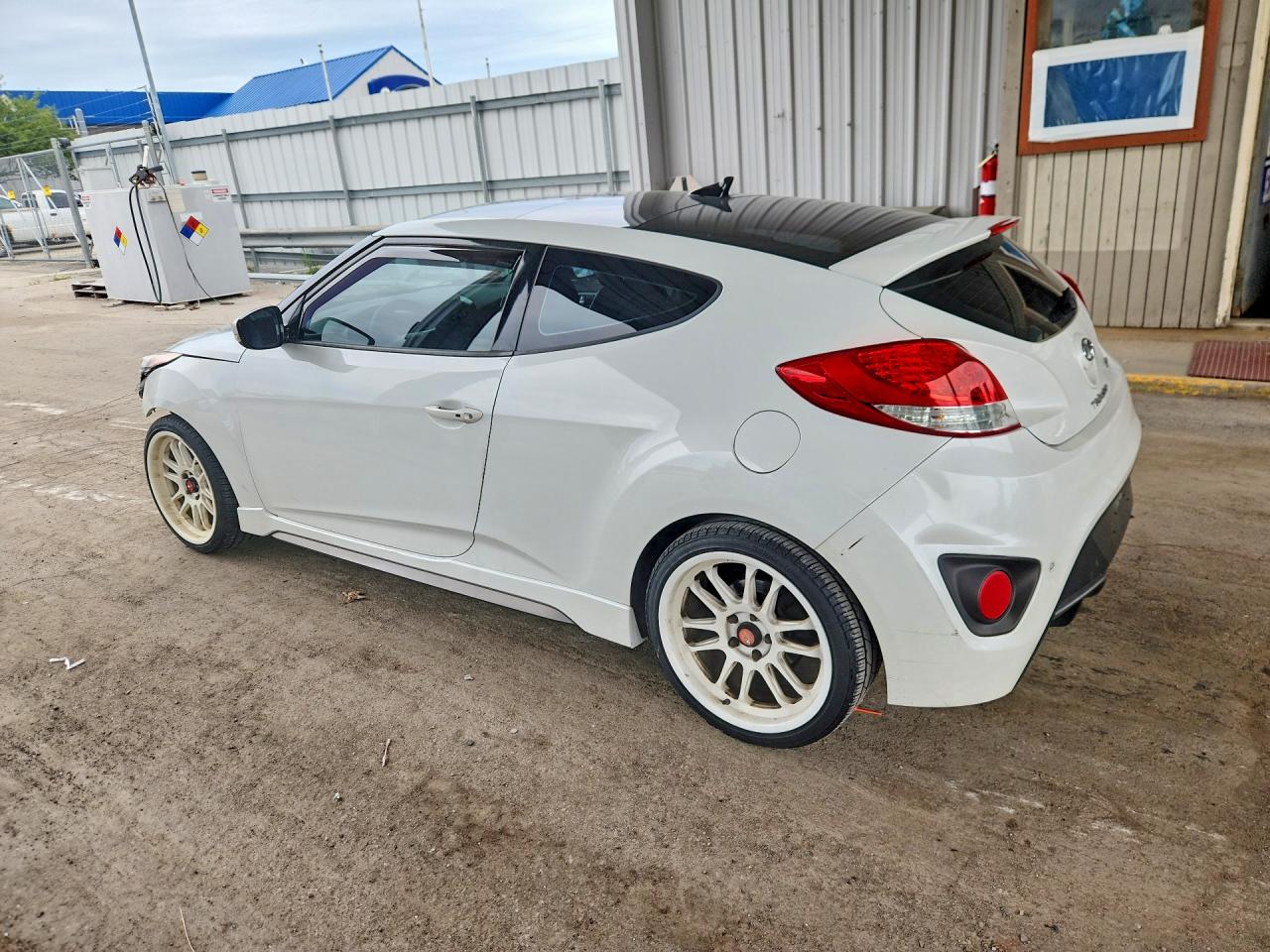 2013 Hyundai Veloster Turbo White vin: KMHTC6AE5DU117553