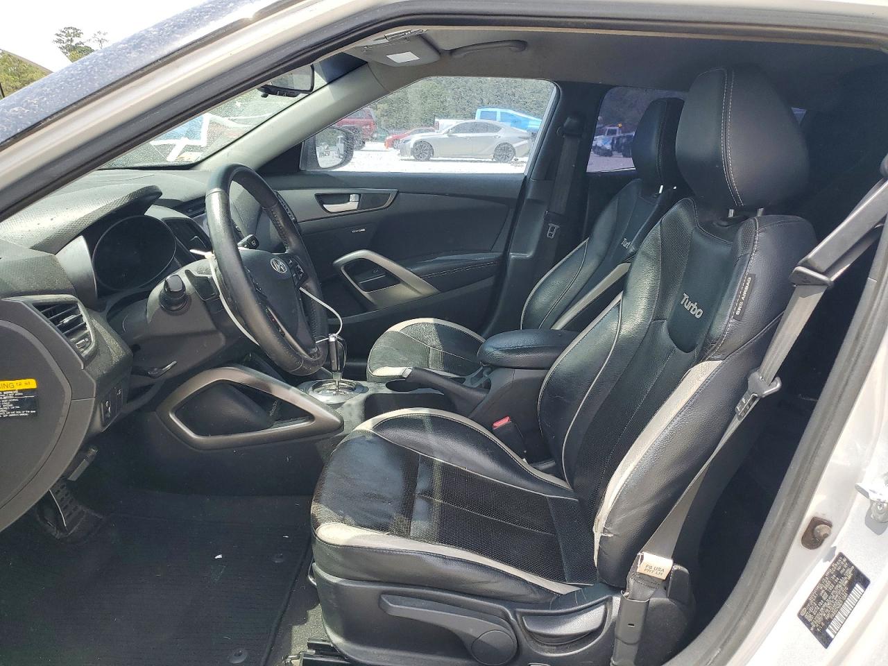 2013 Hyundai Veloster Turbo Silver vin: KMHTC6AE5DU119710