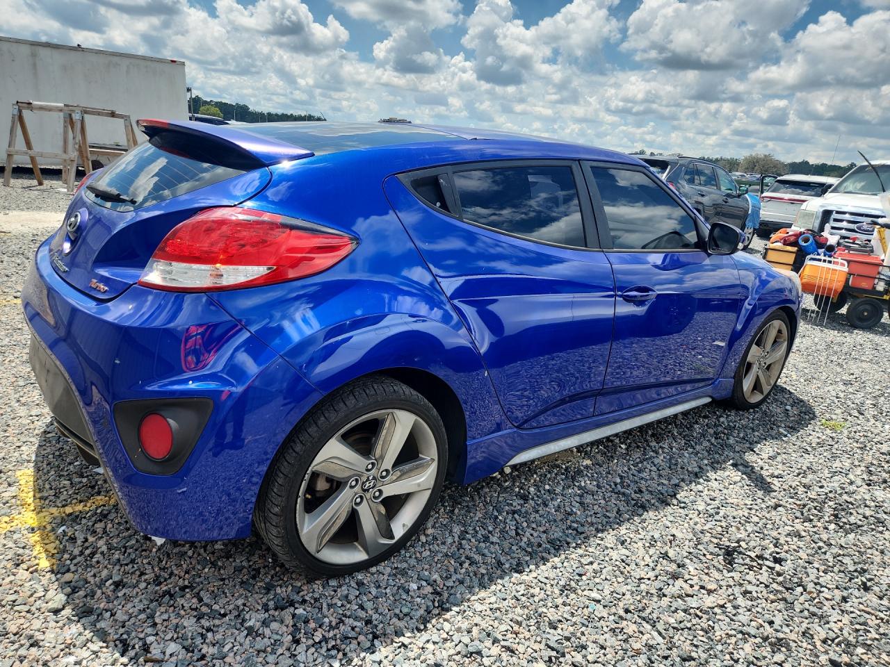 2013 Hyundai Veloster Turbo Blue vin: KMHTC6AE5DU142131