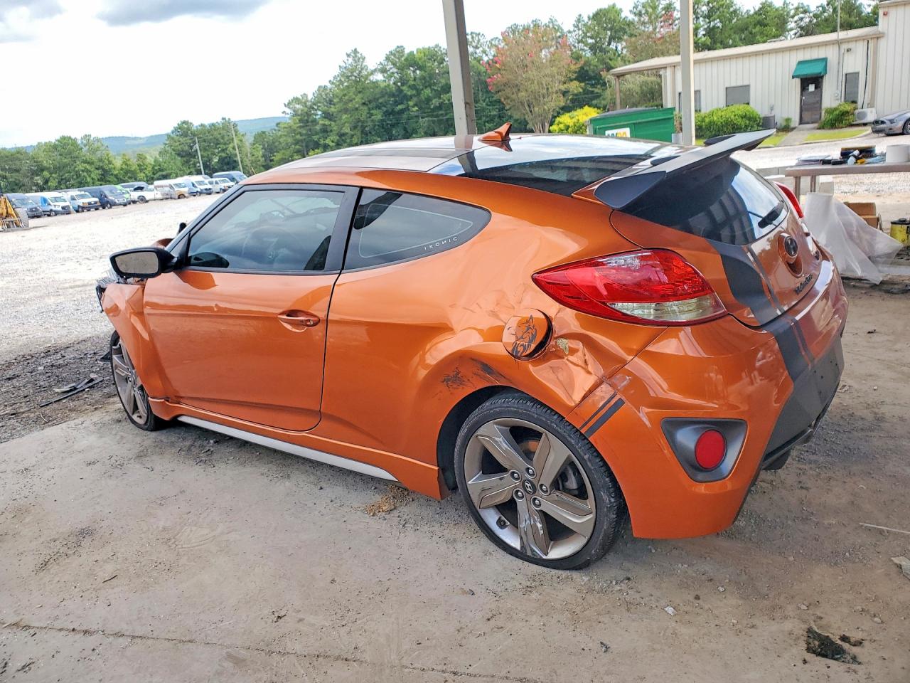 2013 Hyundai Veloster Turbo Orange vin: KMHTC6AE5DU151265