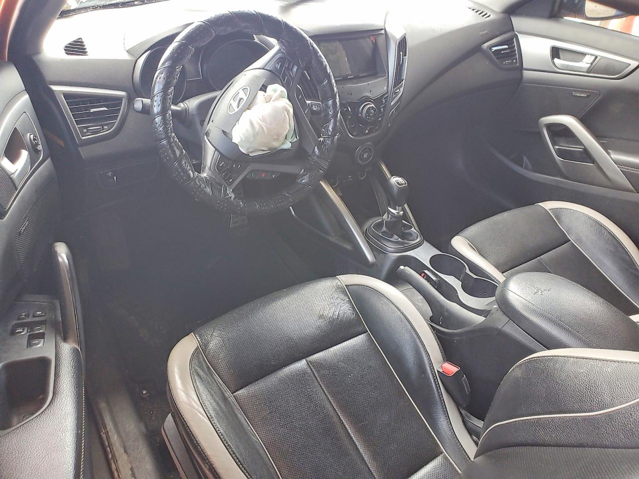 2013 Hyundai Veloster Turbo Orange vin: KMHTC6AE5DU151265