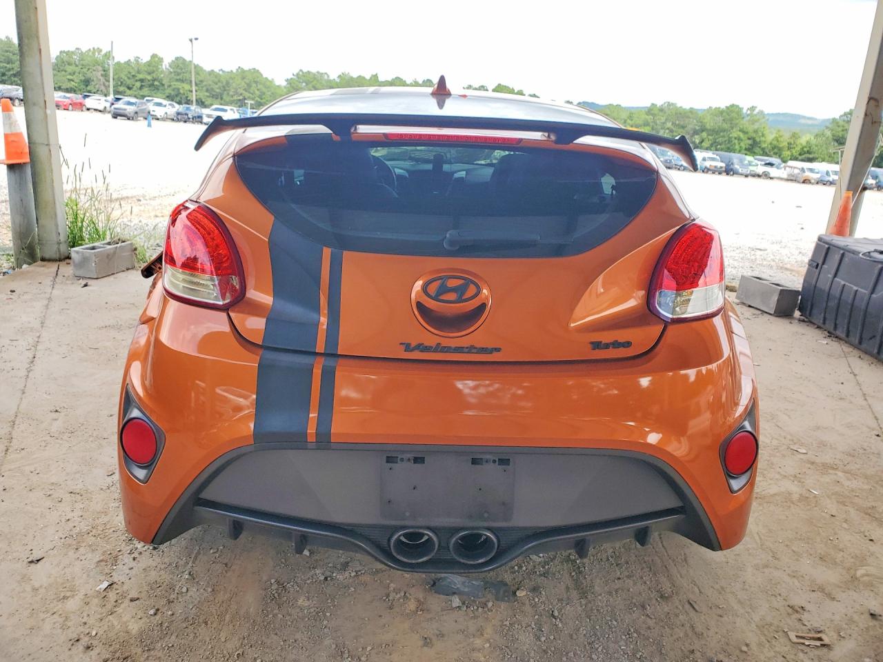 2013 Hyundai Veloster Turbo Orange vin: KMHTC6AE5DU151265