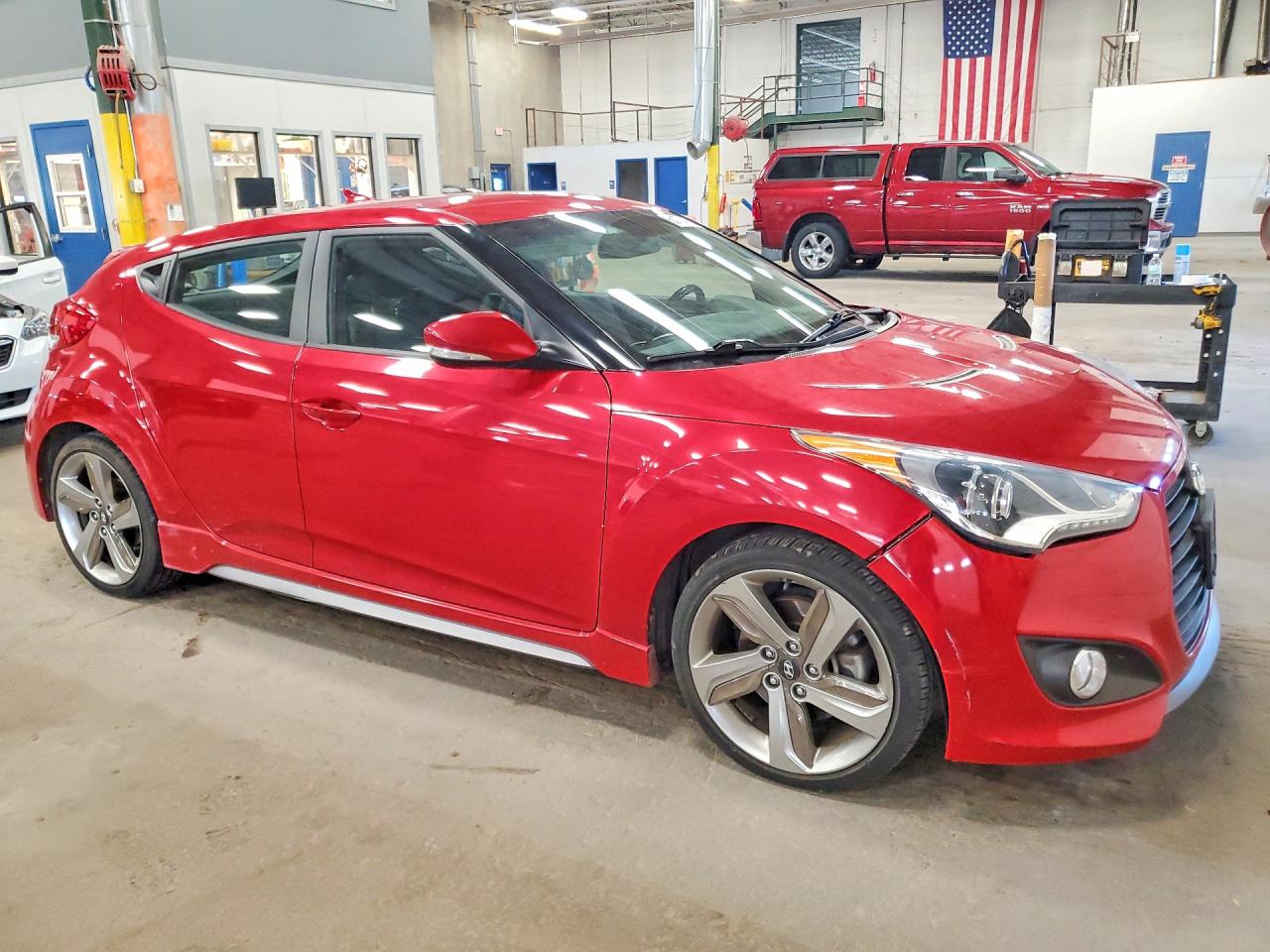 2014 Hyundai Veloster Turbo Красный vin: KMHTC6AE5EU185059
