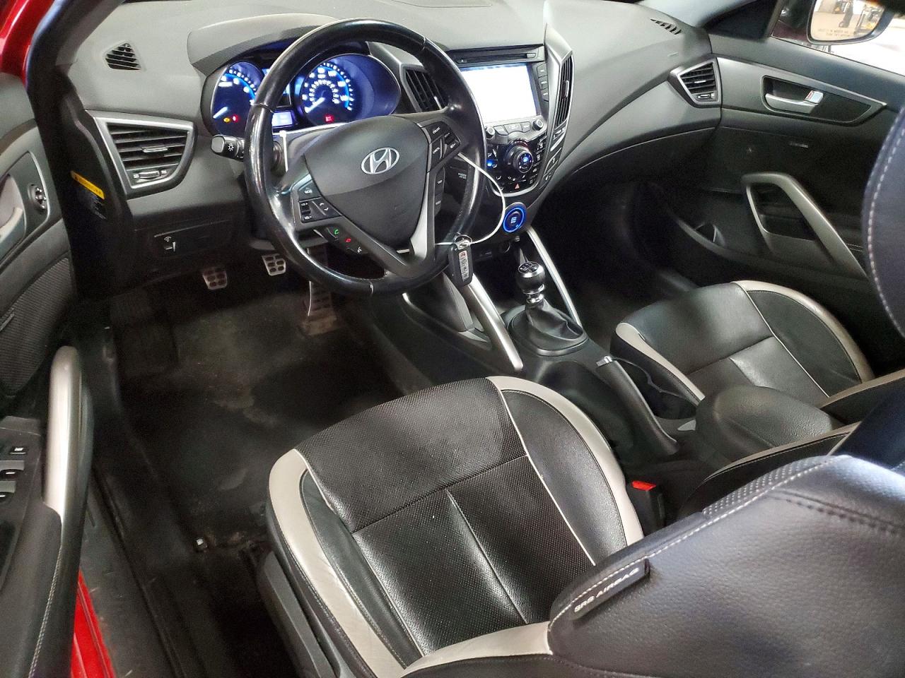 2014 Hyundai Veloster Turbo Красный vin: KMHTC6AE5EU185059