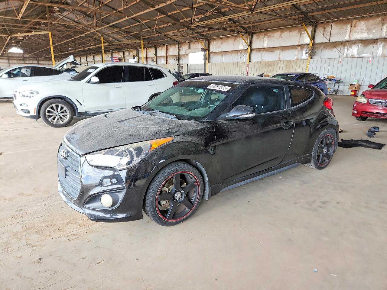 2014 Hyundai Veloster Turbo Black vin: KMHTC6AE5EU191413