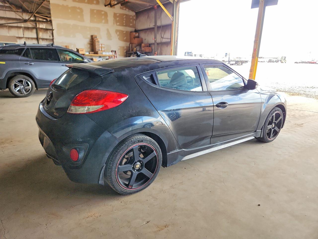 2014 Hyundai Veloster Turbo Black vin: KMHTC6AE5EU191413
