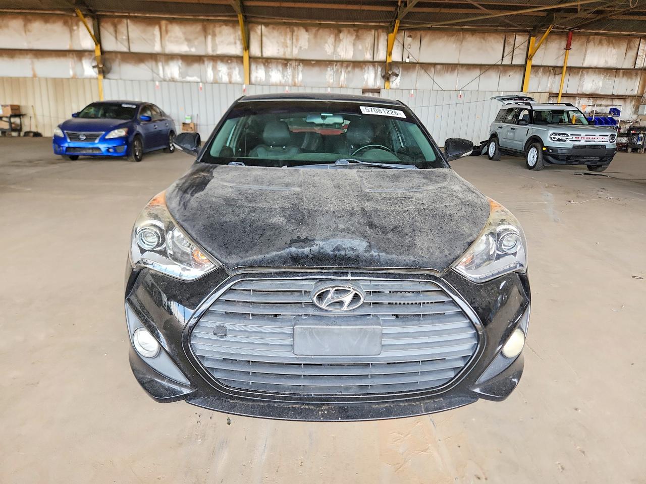 2014 Hyundai Veloster Turbo Black vin: KMHTC6AE5EU191413