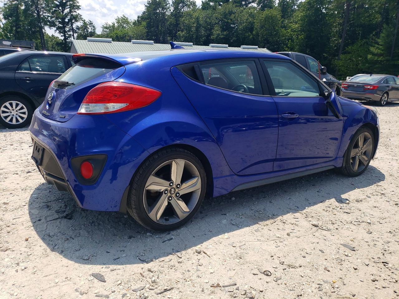 2014 Hyundai Veloster Turbo R-spec Blue vin: KMHTC6AE5EU201048
