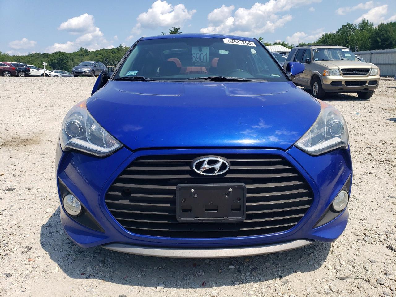 2014 Hyundai Veloster Turbo R-spec Blue vin: KMHTC6AE5EU201048