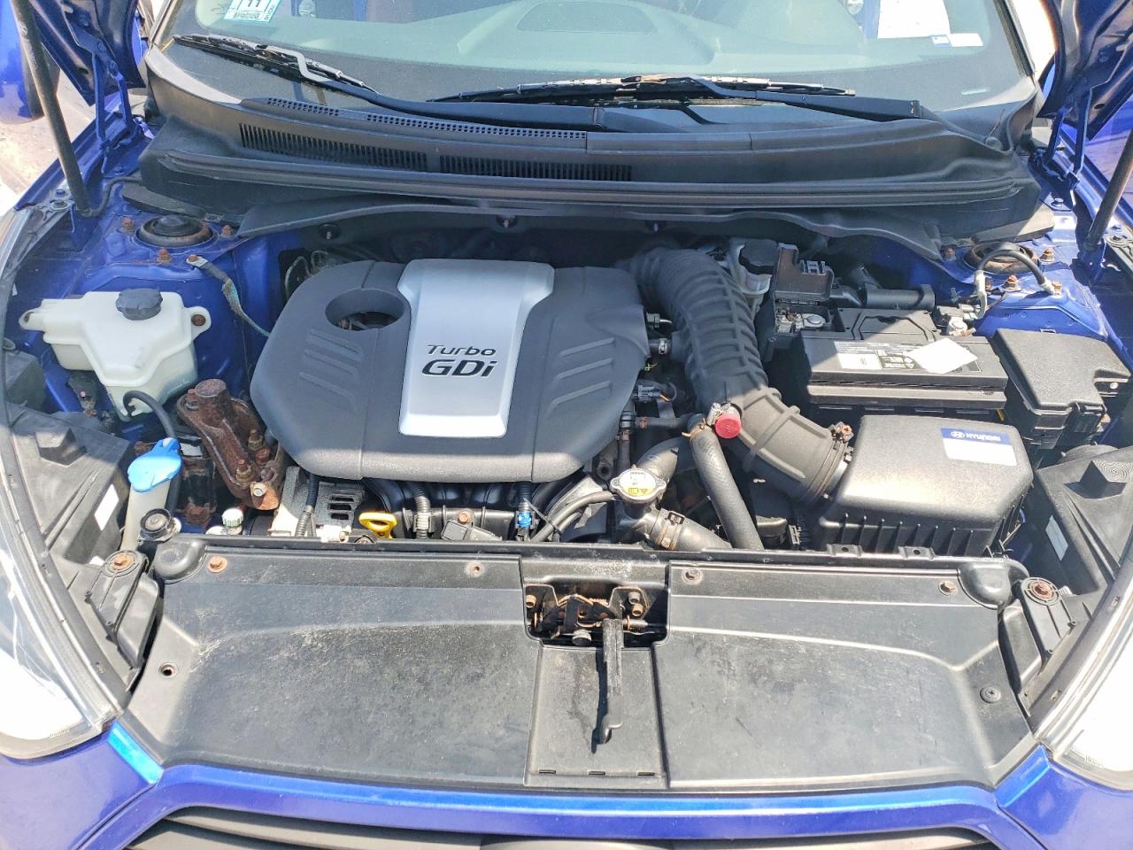 2014 Hyundai Veloster Turbo R-spec Blue vin: KMHTC6AE5EU201048