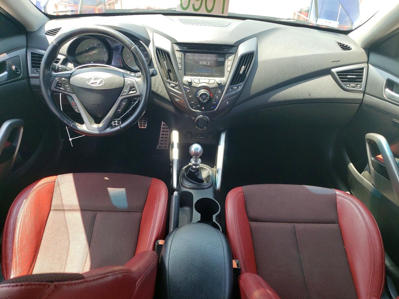 2014 Hyundai Veloster Turbo R-spec Blue vin: KMHTC6AE5EU201048