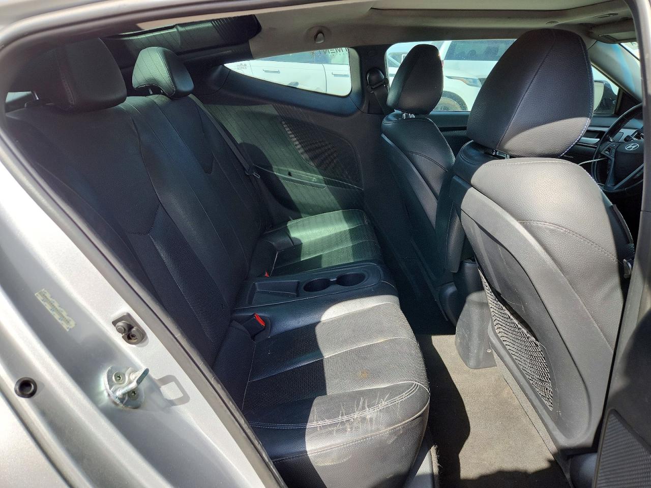 2014 Hyundai Veloster Turbo Silver vin: KMHTC6AE5EU206198