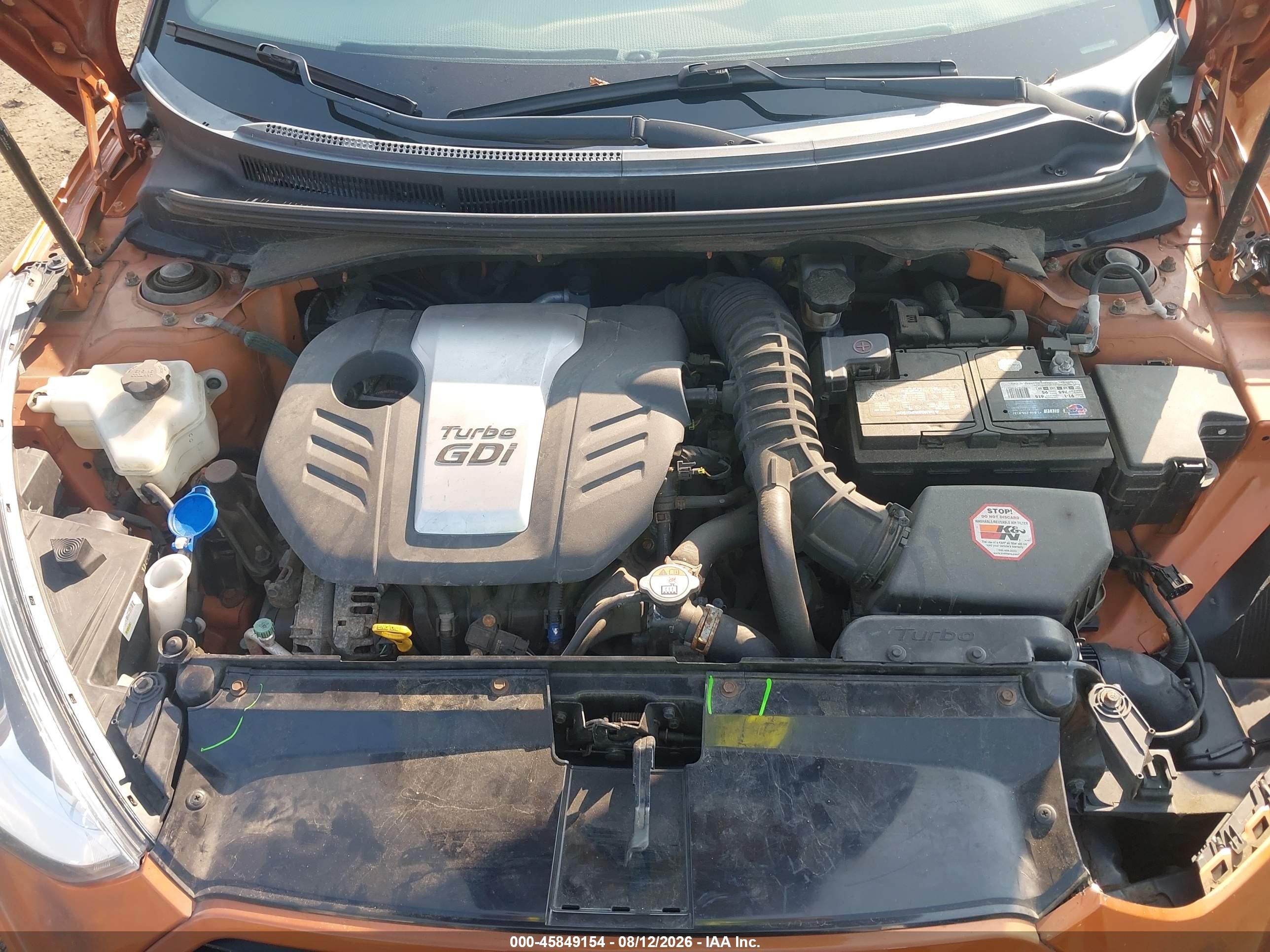 2015 Hyundai Veloster Turbo Orange vin: KMHTC6AE5FU217848