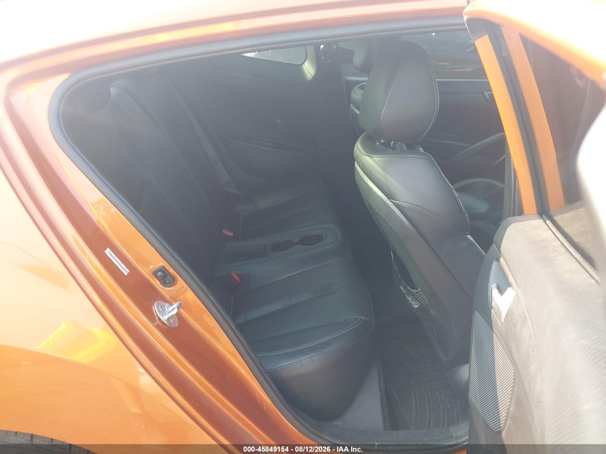 2015 Hyundai Veloster Turbo Orange vin: KMHTC6AE5FU217848