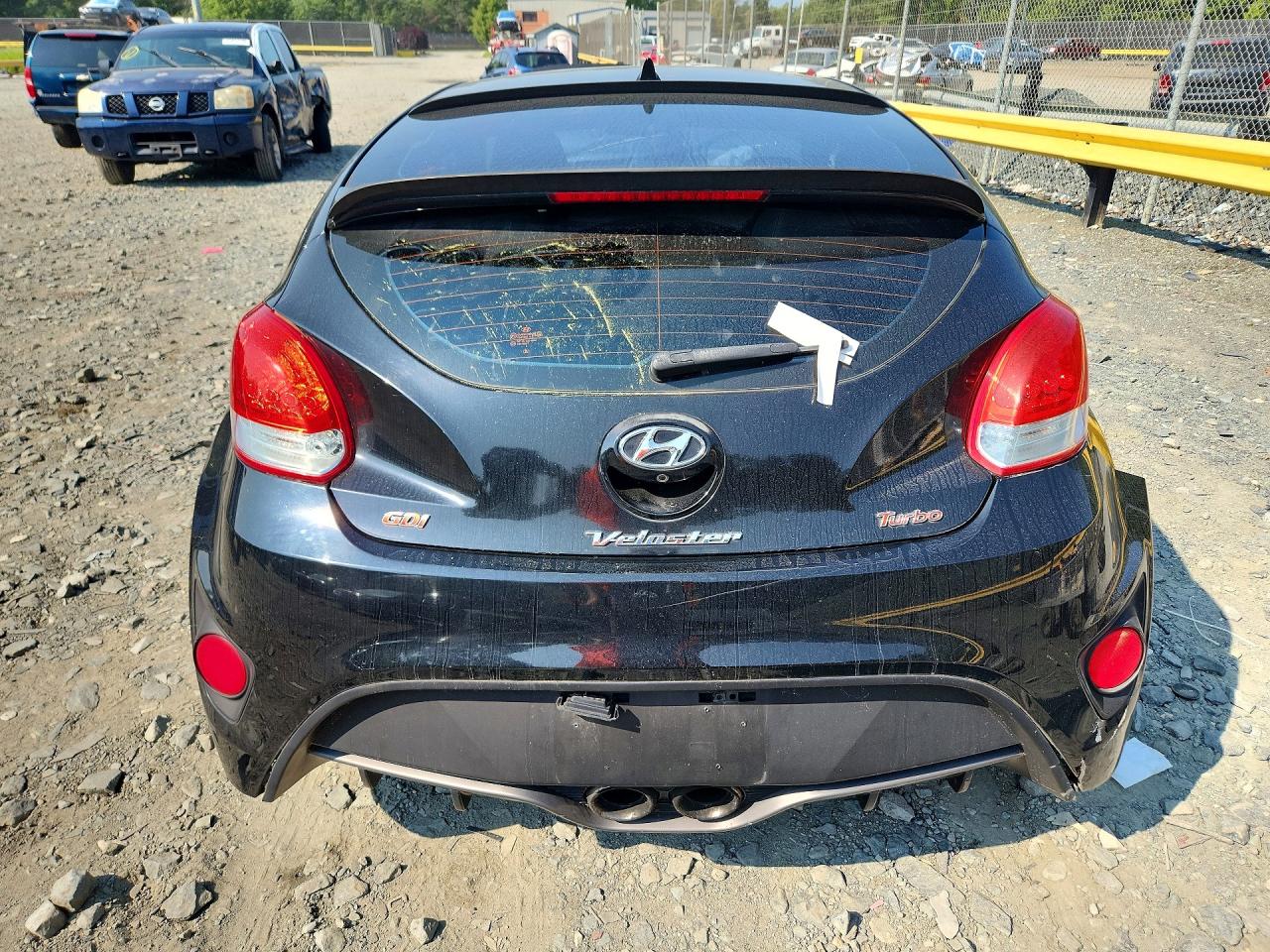 2015 Hyundai Veloster Turbo Black vin: KMHTC6AE5FU225688