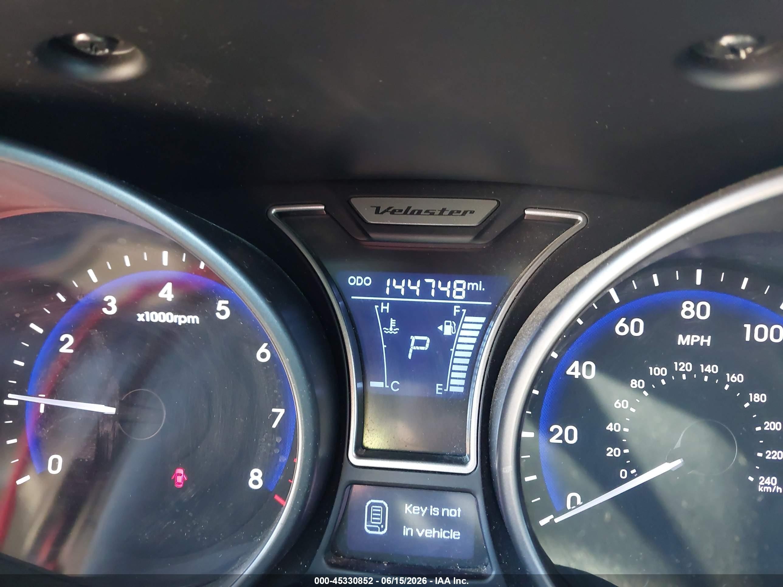 2015 Hyundai Veloster Turbo Black vin: KMHTC6AE5FU234441