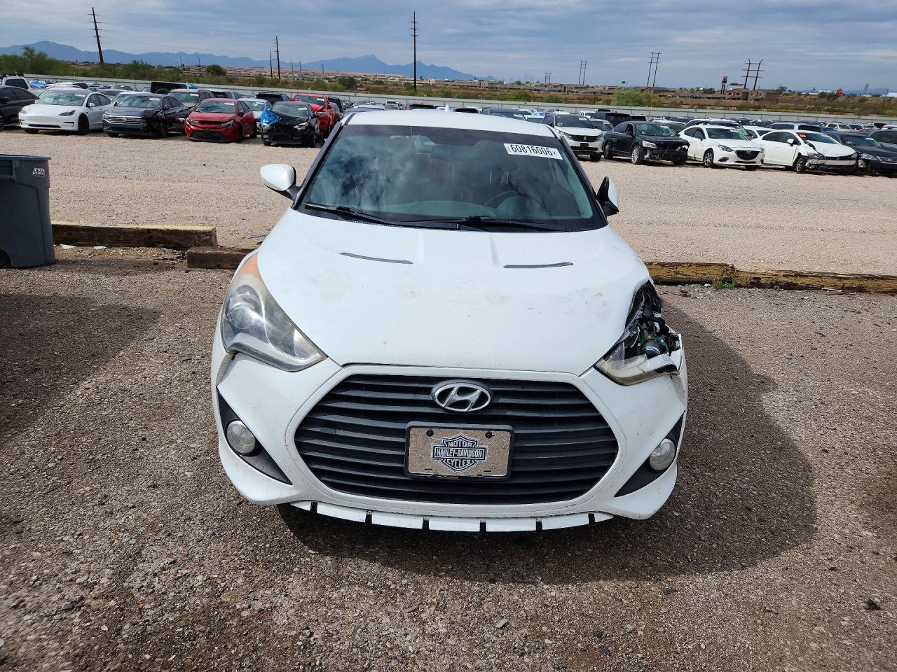 2015 Hyundai Veloster Turbo White vin: KMHTC6AE5FU235167