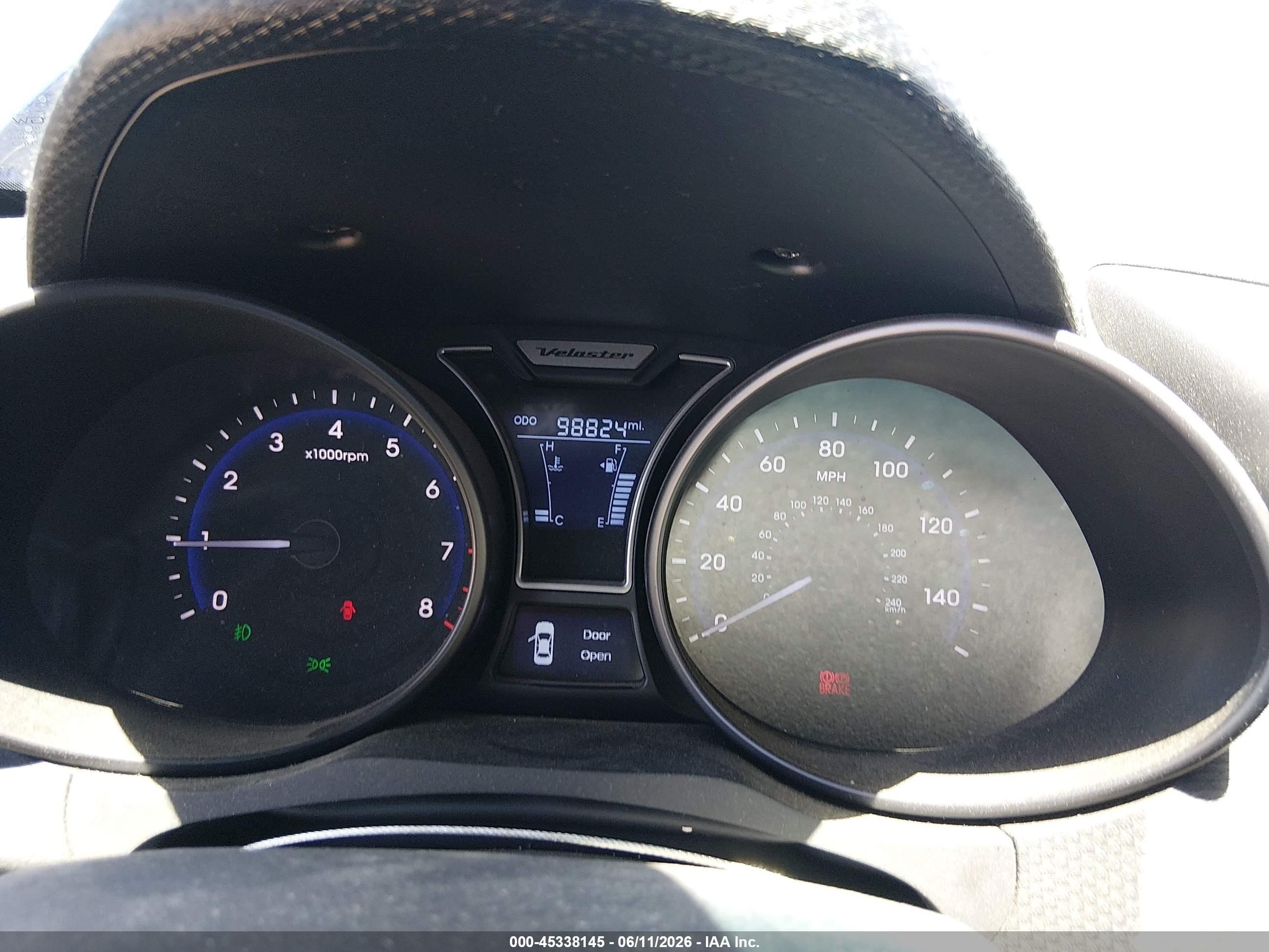 2013 Hyundai Veloster Turbo W/black Blue vin: KMHTC6AE6DU157690