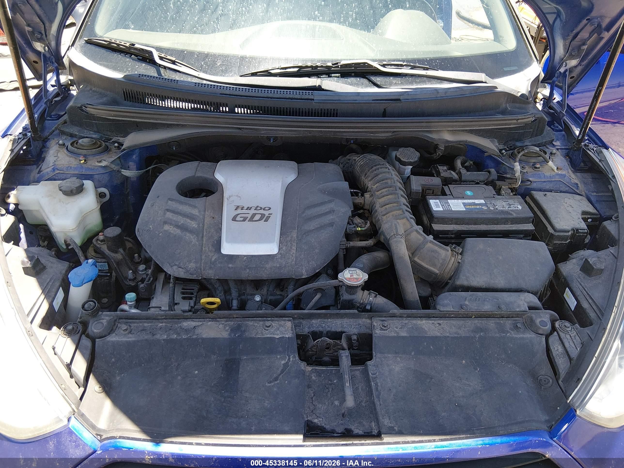 2013 Hyundai Veloster Turbo W/black Blue vin: KMHTC6AE6DU157690