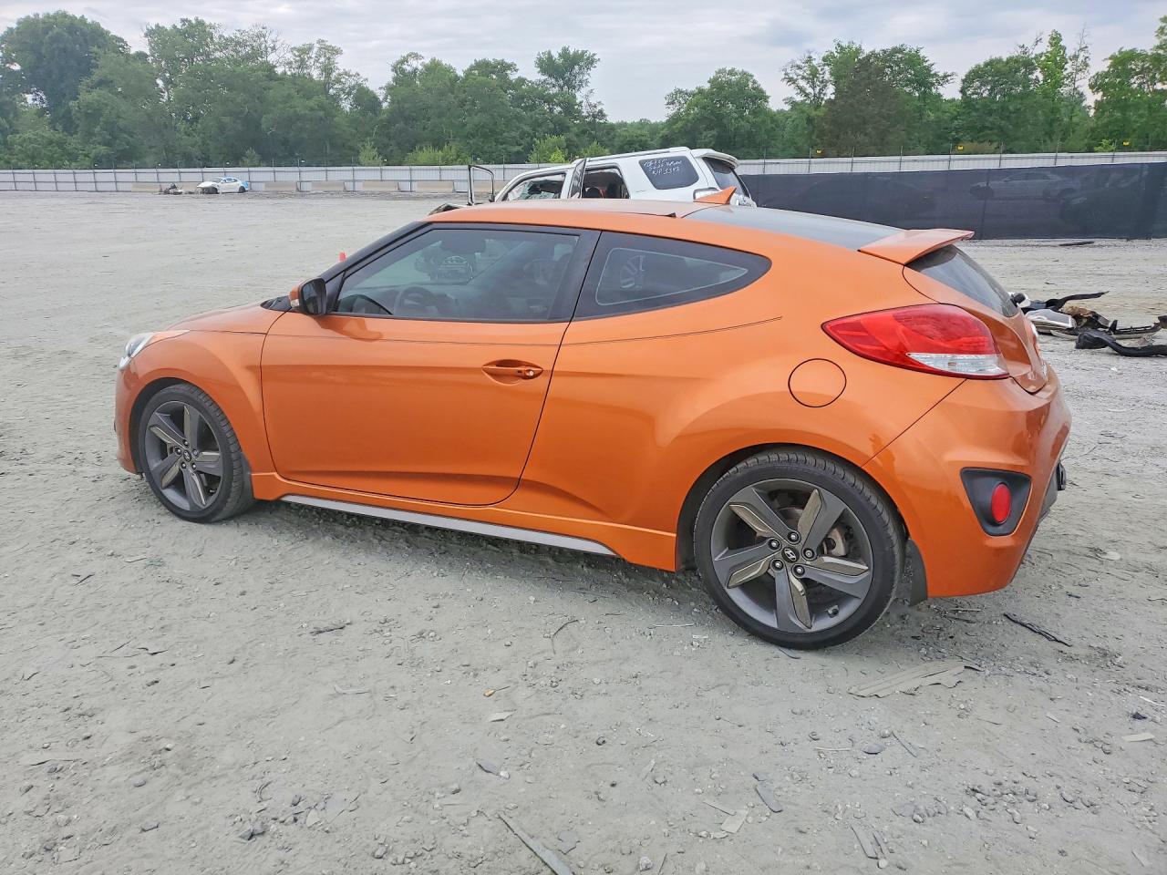 2014 Hyundai Veloster 3dr Orange vin: KMHTC6AE6EU192618