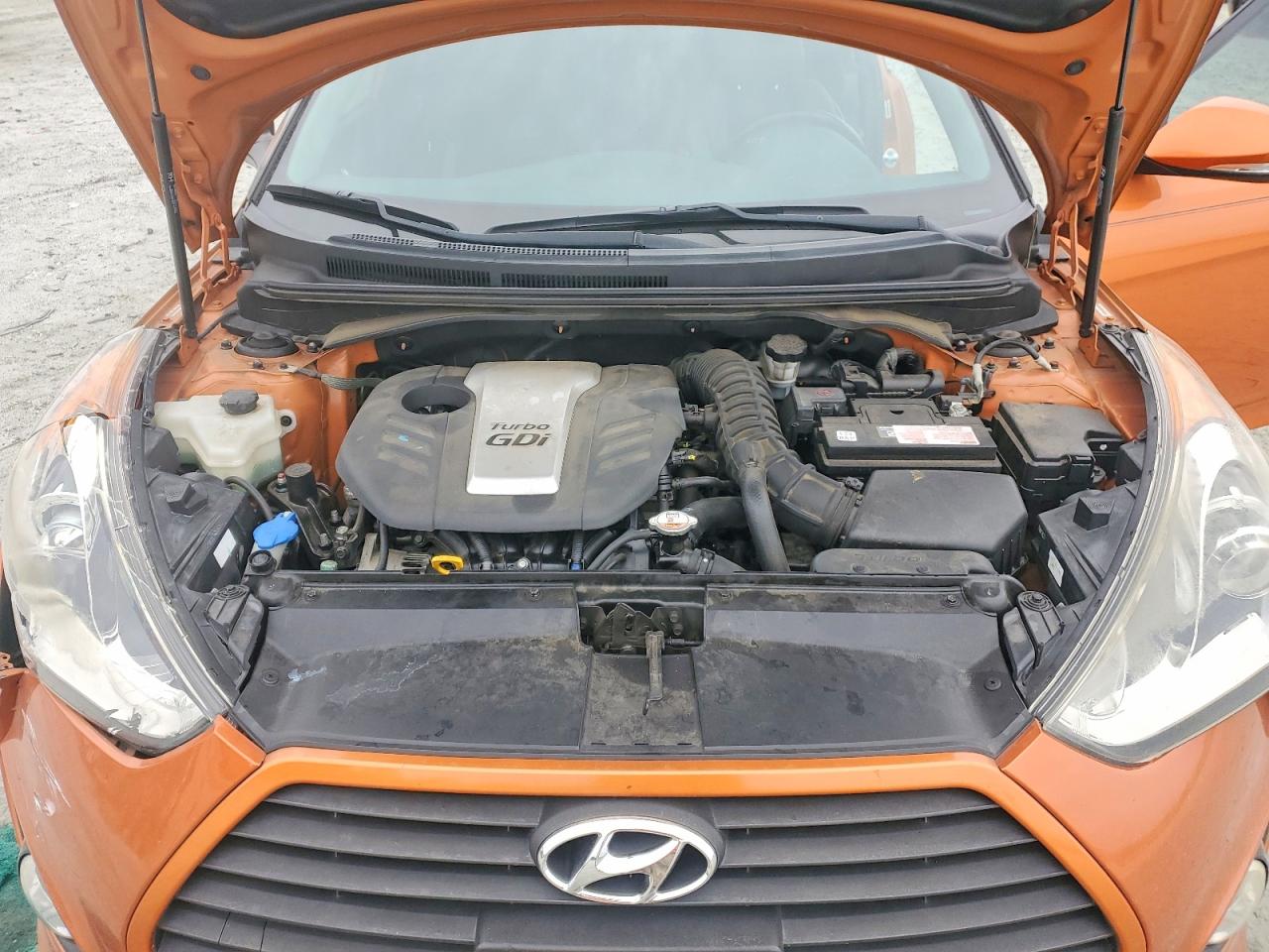 2014 Hyundai Veloster 3dr Orange vin: KMHTC6AE6EU192618