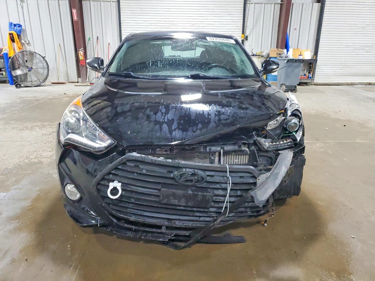 2014 Hyundai Veloster Turbo Black vin: KMHTC6AE6EU199147