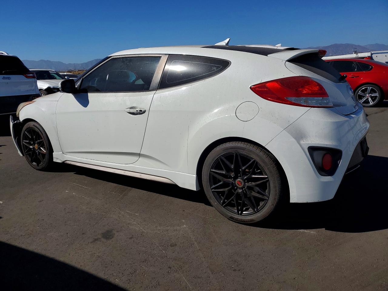 2015 Hyundai Veloster Turbo White vin: KMHTC6AE6FU216904