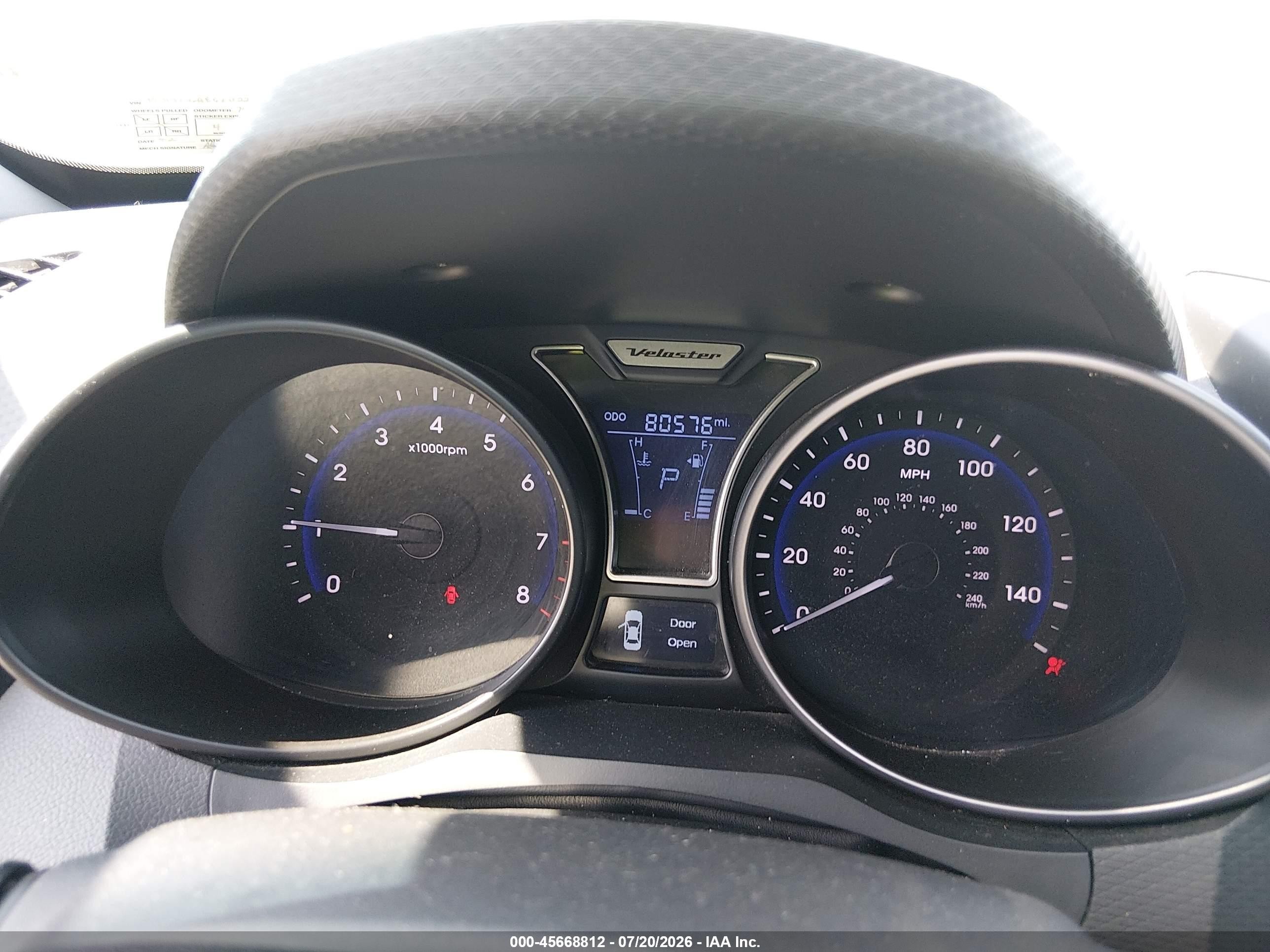 2015 Hyundai Veloster Turbo White vin: KMHTC6AE6FU223206