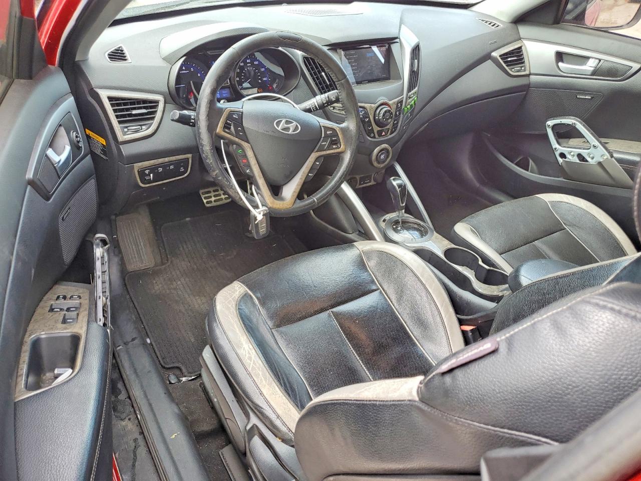 2013 Hyundai Veloster Turbo Red vin: KMHTC6AE7DU127355
