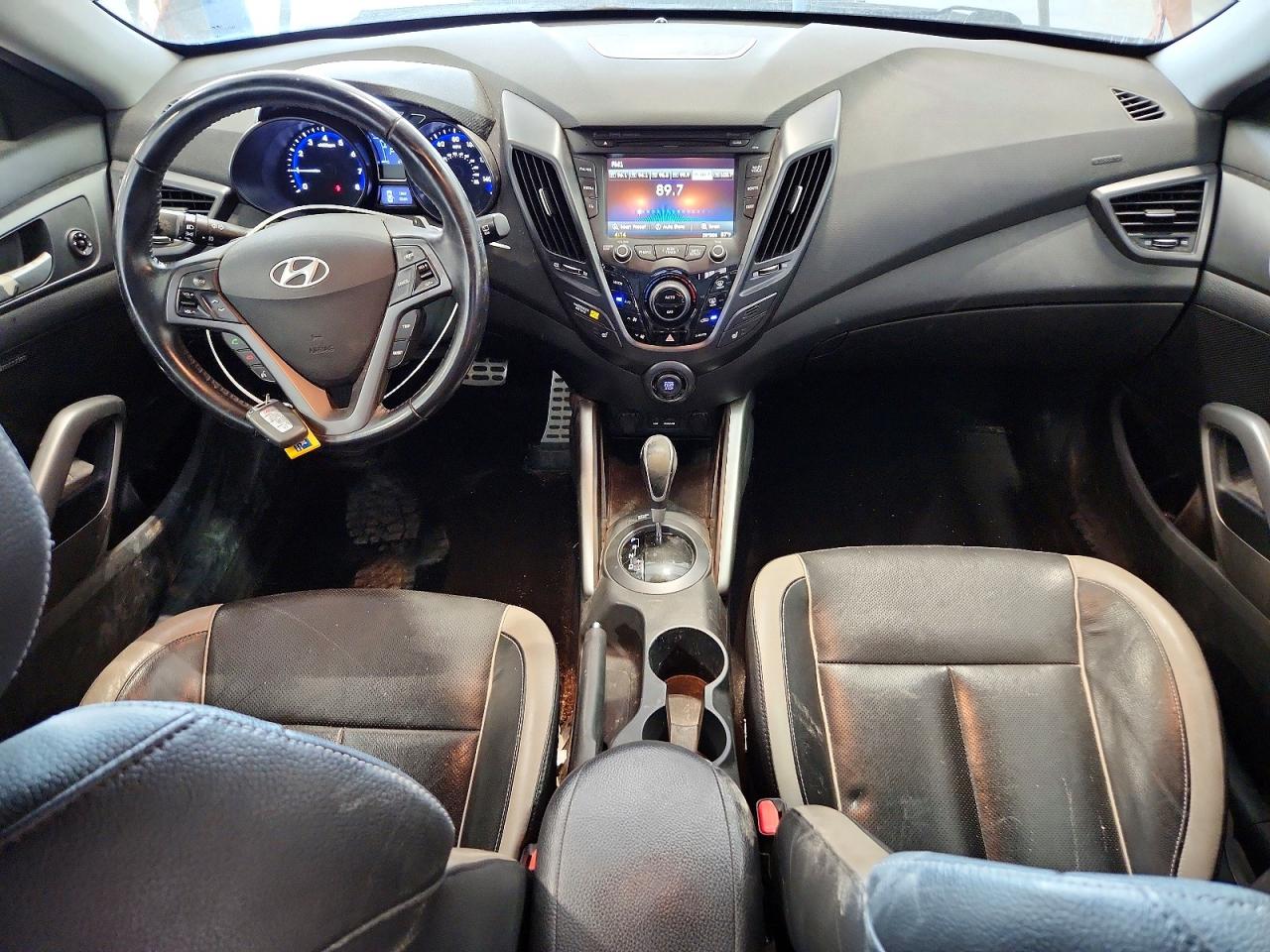 2014 Hyundai Veloster Turbo Orange vin: KMHTC6AE7EU198508