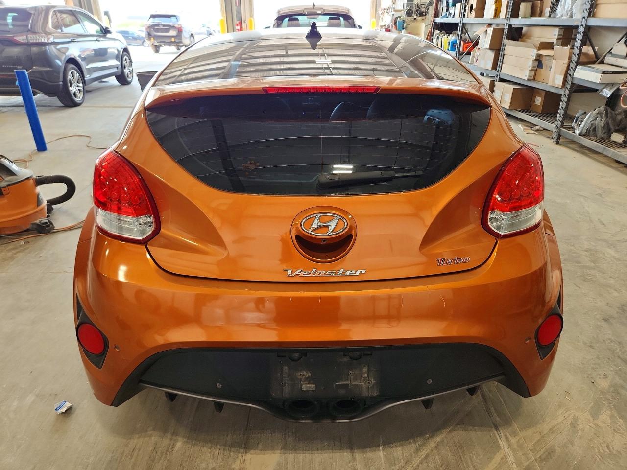 2014 Hyundai Veloster Turbo Orange vin: KMHTC6AE7EU198508