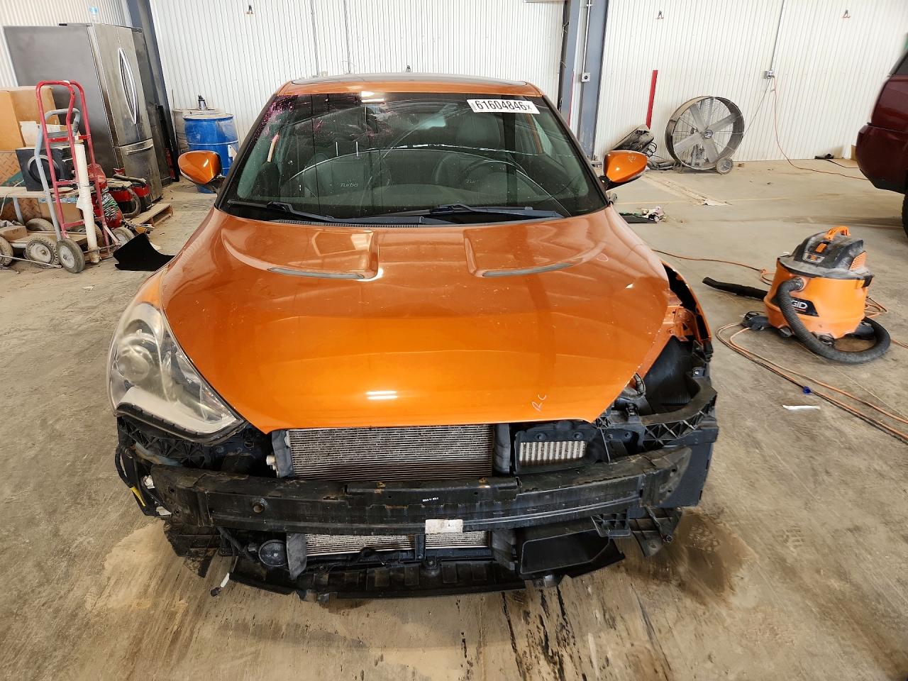 2014 Hyundai Veloster Turbo Orange vin: KMHTC6AE7EU198508