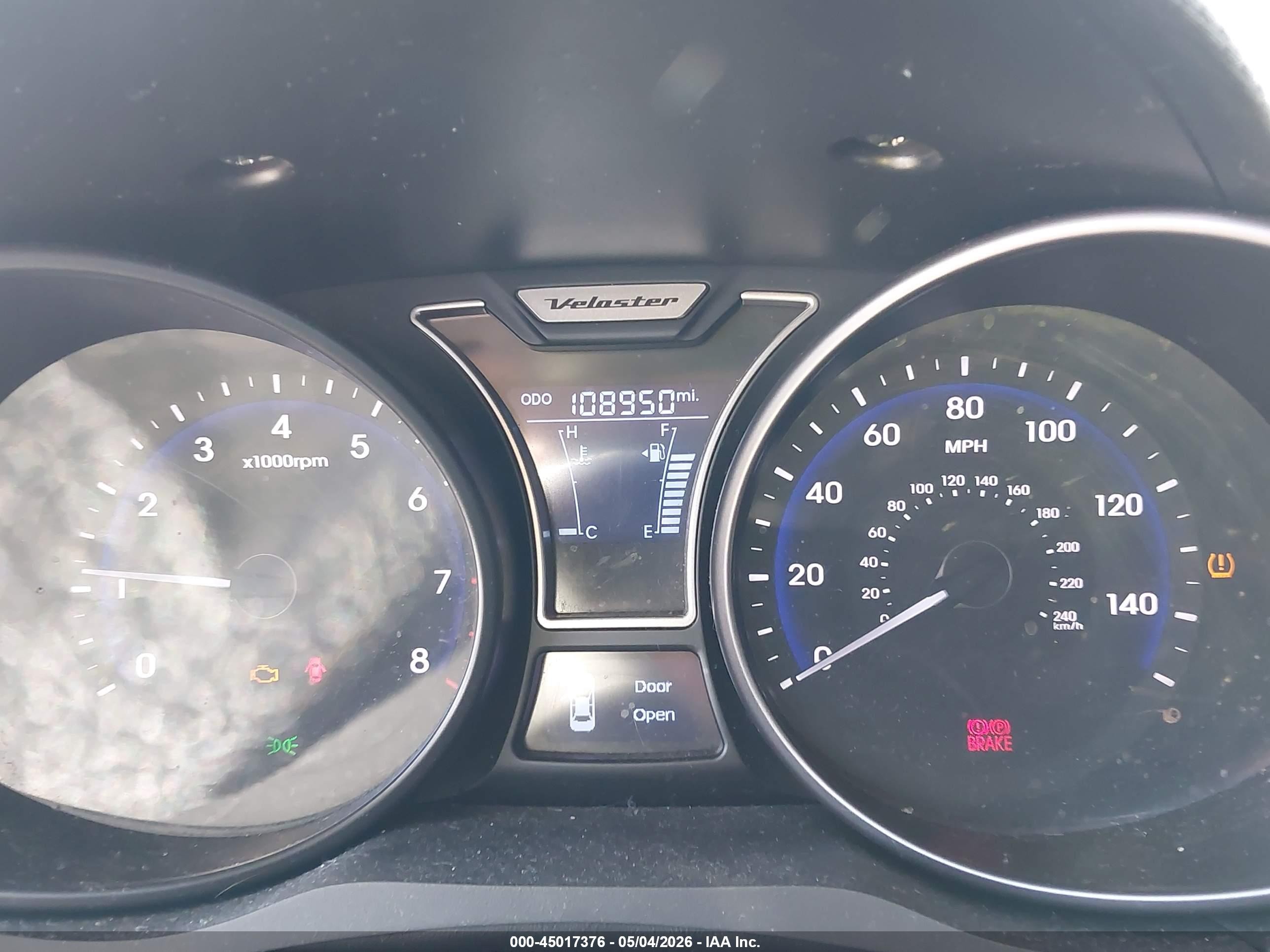2014 Hyundai Veloster Turbo W/blue Black vin: KMHTC6AE7EU202573