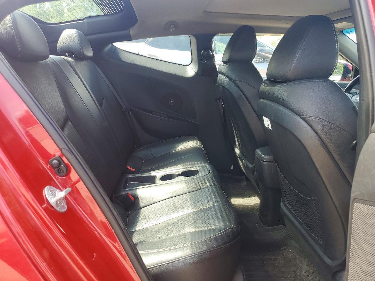 2014 Hyundai Veloster Turbo Red vin: KMHTC6AE7EU213850