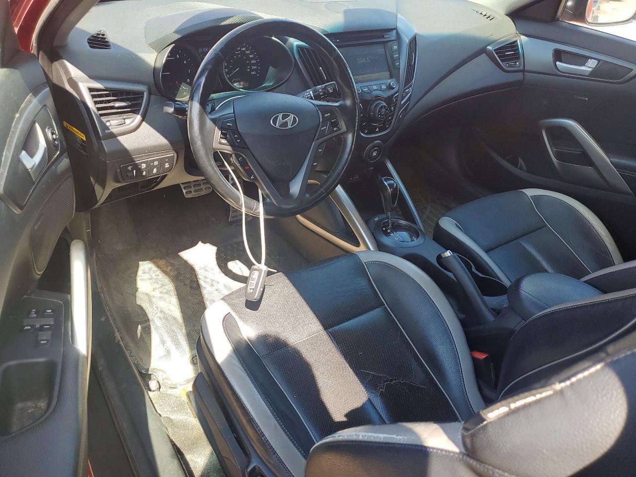2014 Hyundai Veloster Turbo Red vin: KMHTC6AE7EU213850