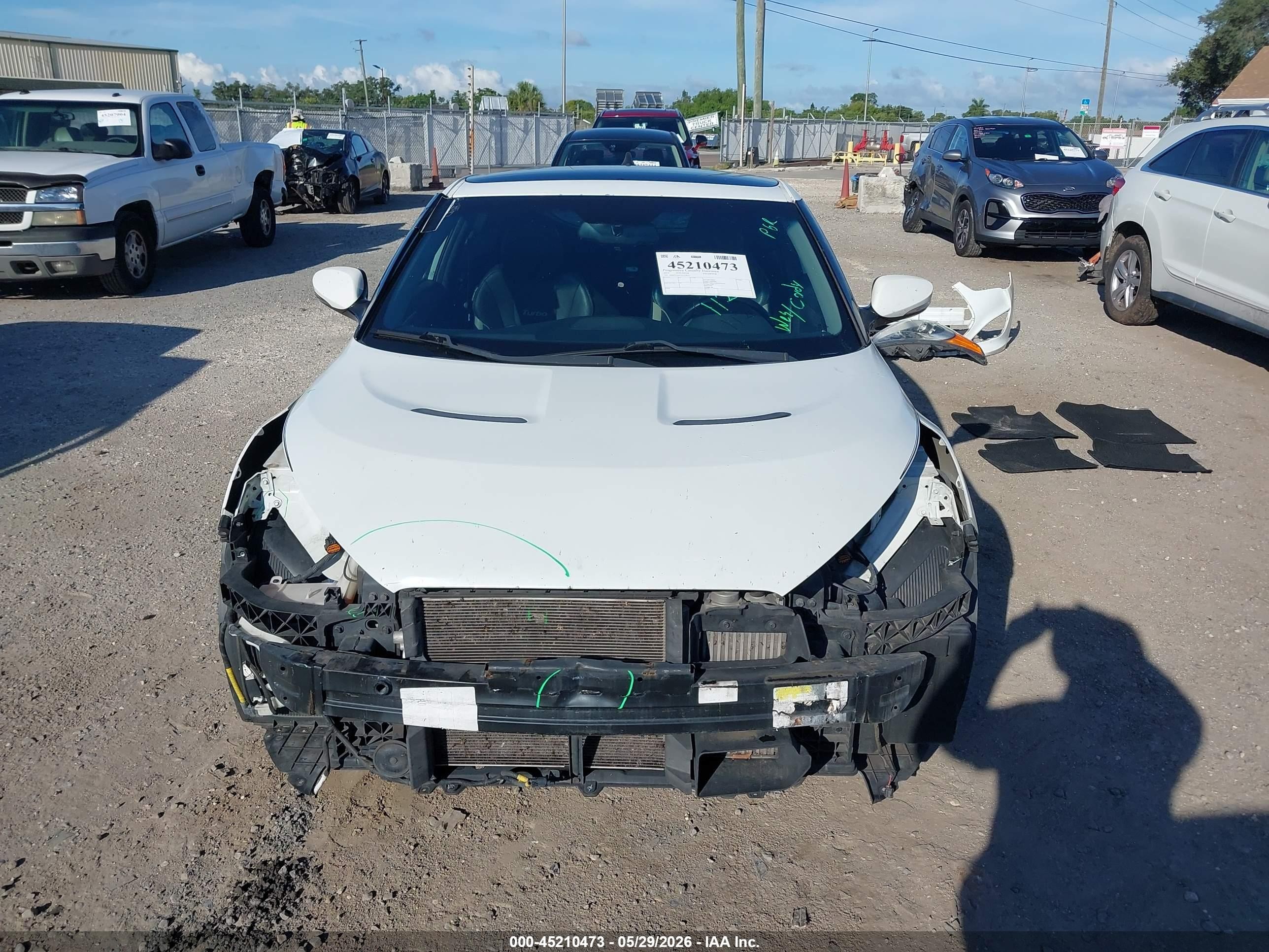 2015 Hyundai Veloster Turbo White vin: KMHTC6AE7FU238751