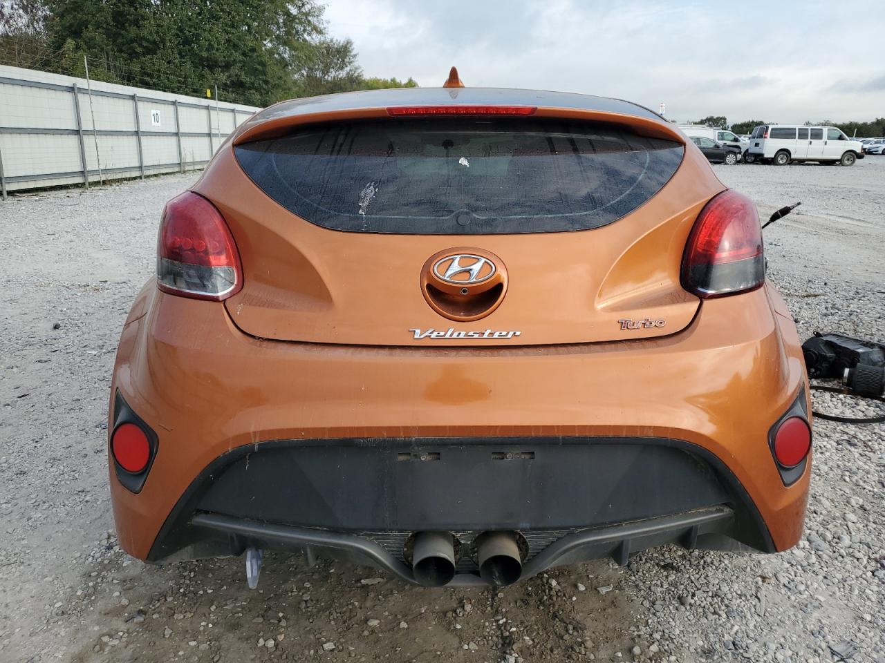 2015 Hyundai Veloster Turbo Orange vin: KMHTC6AE7FU242184