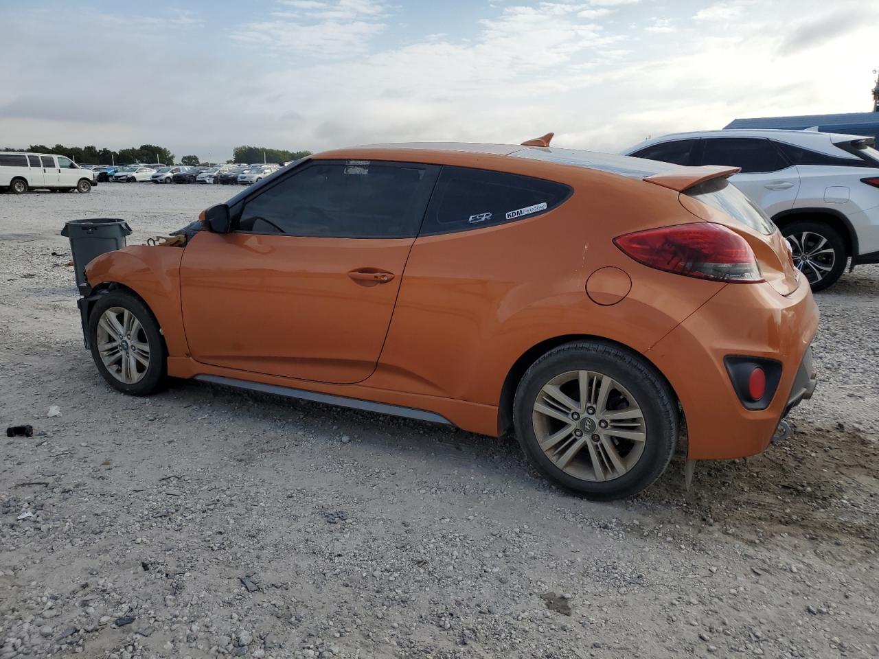2015 Hyundai Veloster Turbo Orange vin: KMHTC6AE7FU242184