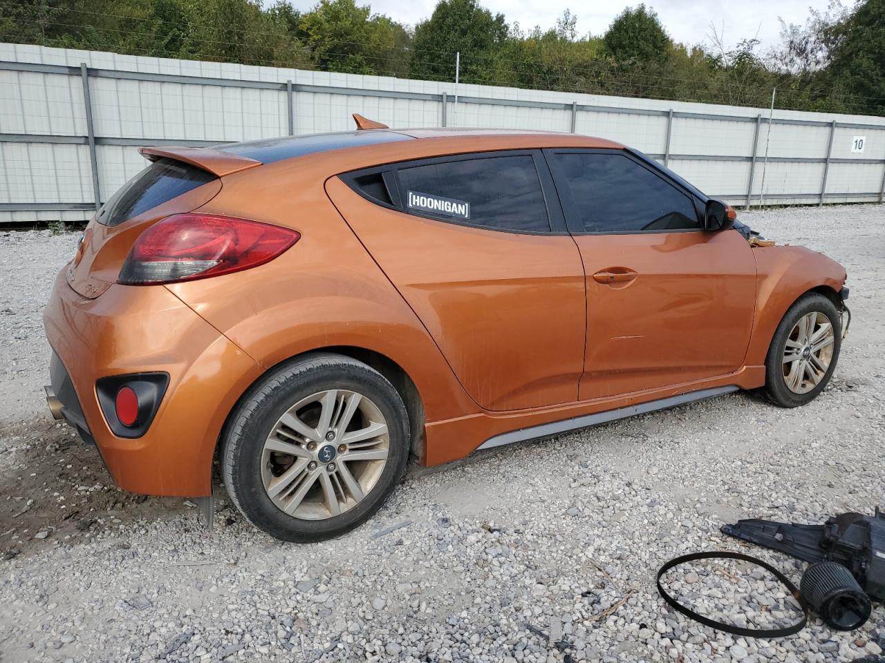2015 Hyundai Veloster Turbo Orange vin: KMHTC6AE7FU242184