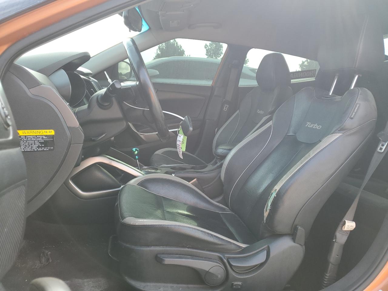 2015 Hyundai Veloster Turbo Orange vin: KMHTC6AE7FU242184