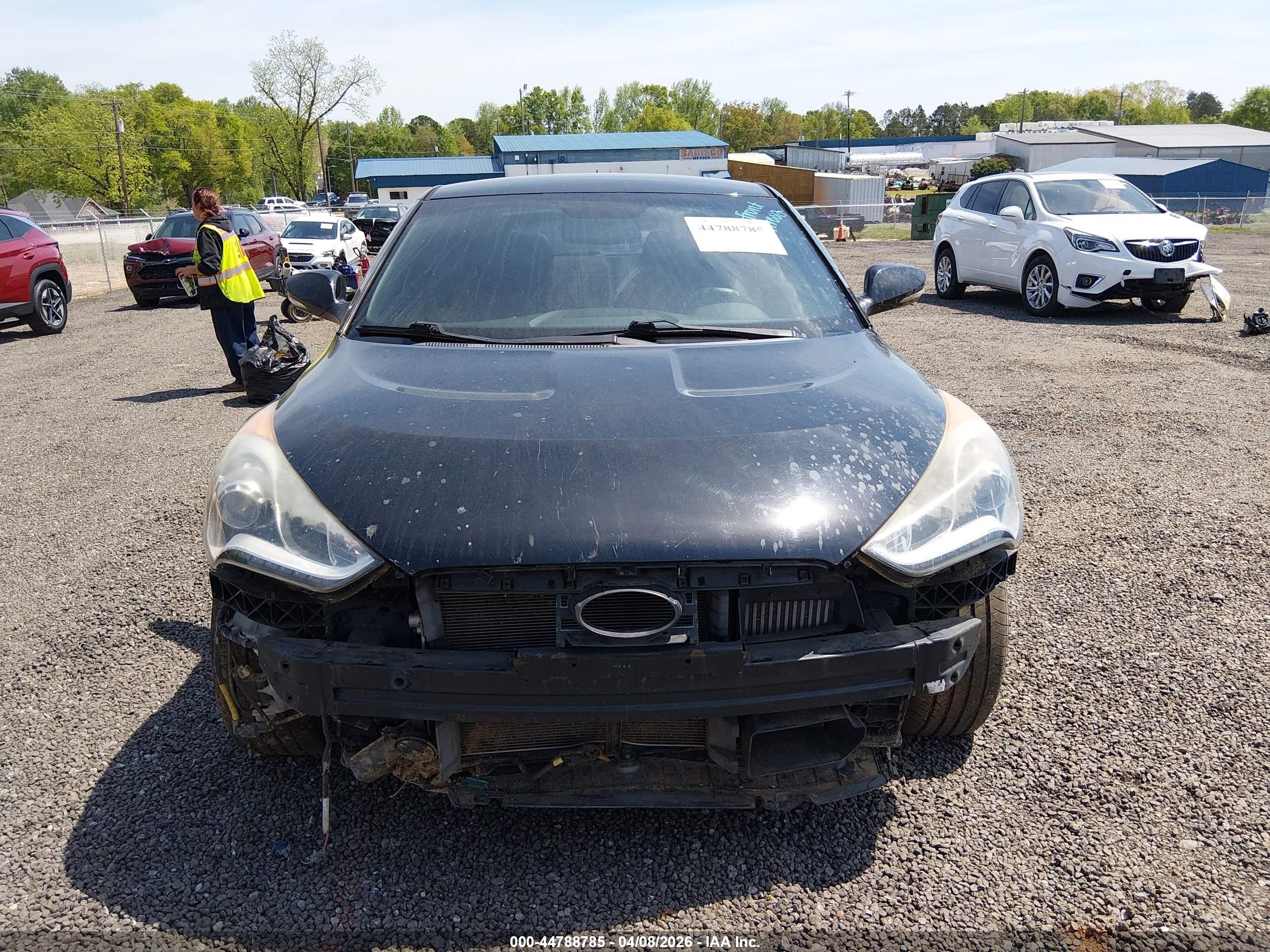 2016 Hyundai Veloster Turbo Черный vin: KMHTC6AE7GU249976