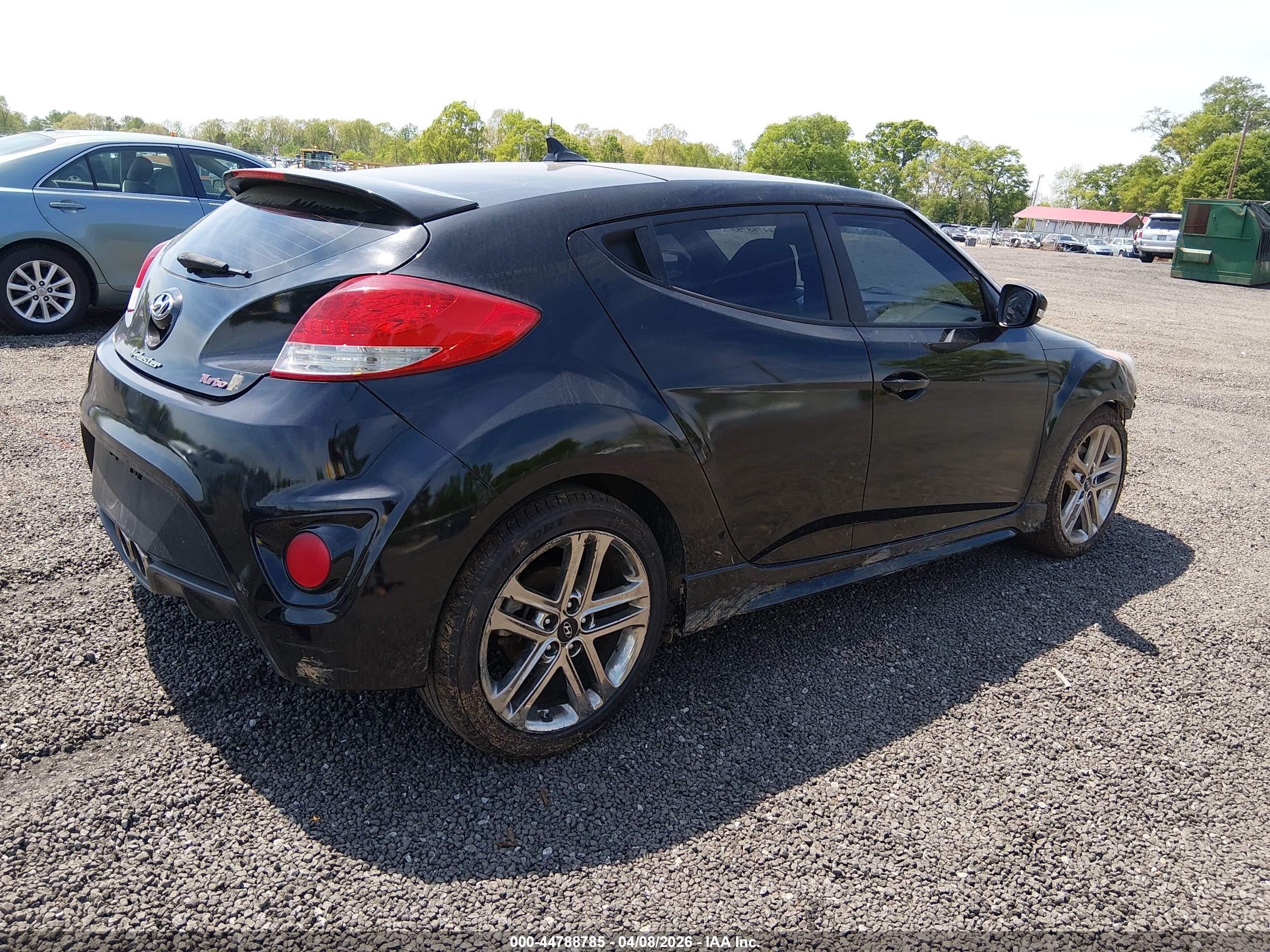 2016 Hyundai Veloster Turbo Черный vin: KMHTC6AE7GU249976